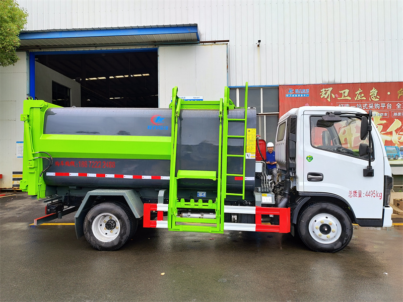 國六7方 藍牌東風D6 側裝壓縮垃圾車