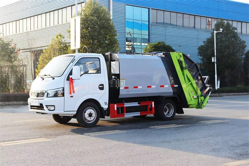 國六東風途逸藍牌壓縮垃圾車