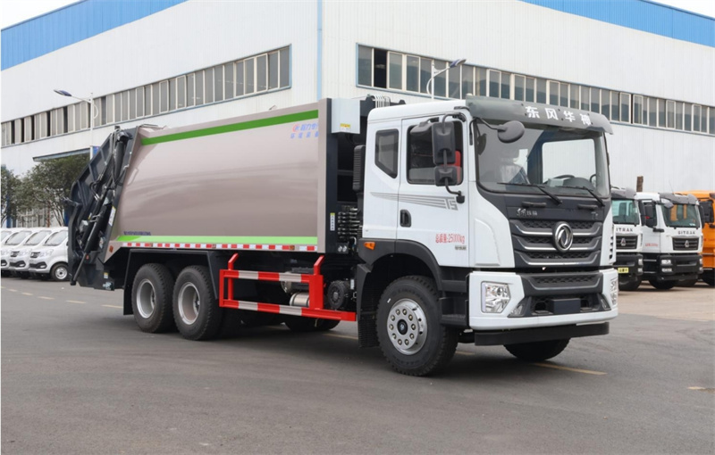 國六東風華神后雙橋壓縮垃圾車